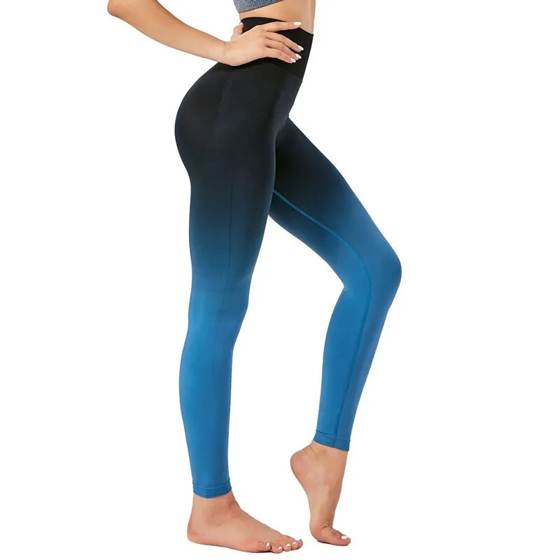 002 Gradient Hip Lift Scrunch Butt PuSH Up Leggings