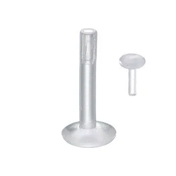14 Gauge 3/8 3mm Bioplast Push-In Top Retainer