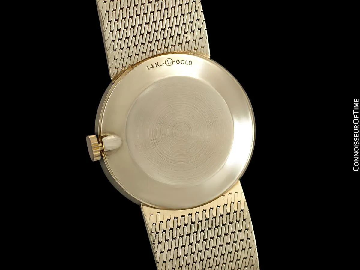 1970's Rolex Cellini Style Vintage Mens 31mm Dress Watch - 14K Gold