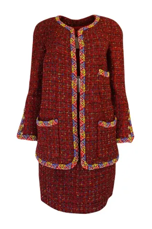 1990 Chanel Ad Campaign Boucle Suit as Seen on Yasmeen Ghauri