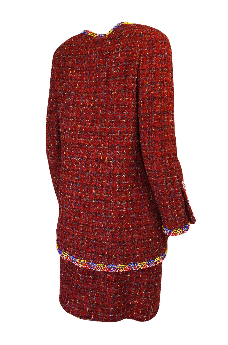 1990 Chanel Ad Campaign Boucle Suit as Seen on Yasmeen Ghauri