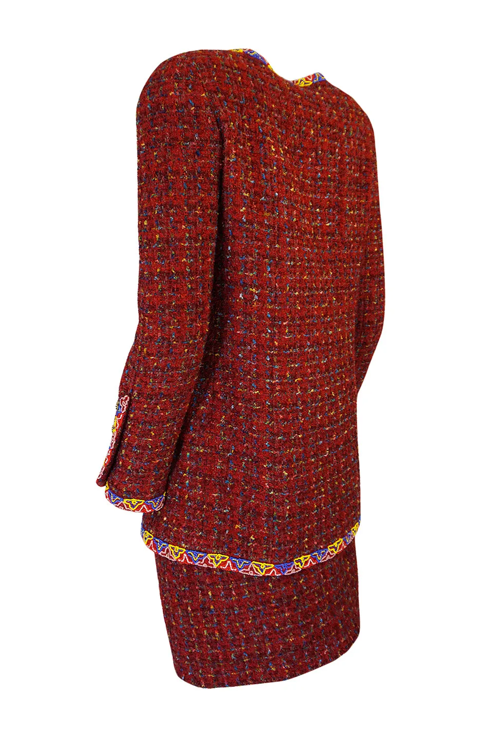 1990 Chanel Ad Campaign Boucle Suit as Seen on Yasmeen Ghauri