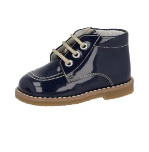 222325  Navy Lace Boots By Andanines