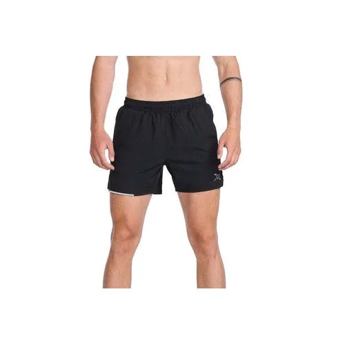 2XU Men's Aero 5 inch Short - Black/ Sliver