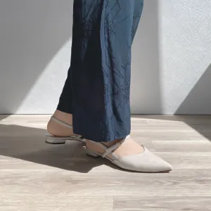 30% OFF: 2024SS: Double Strap Flat Sandals (m17033) Light Beige E