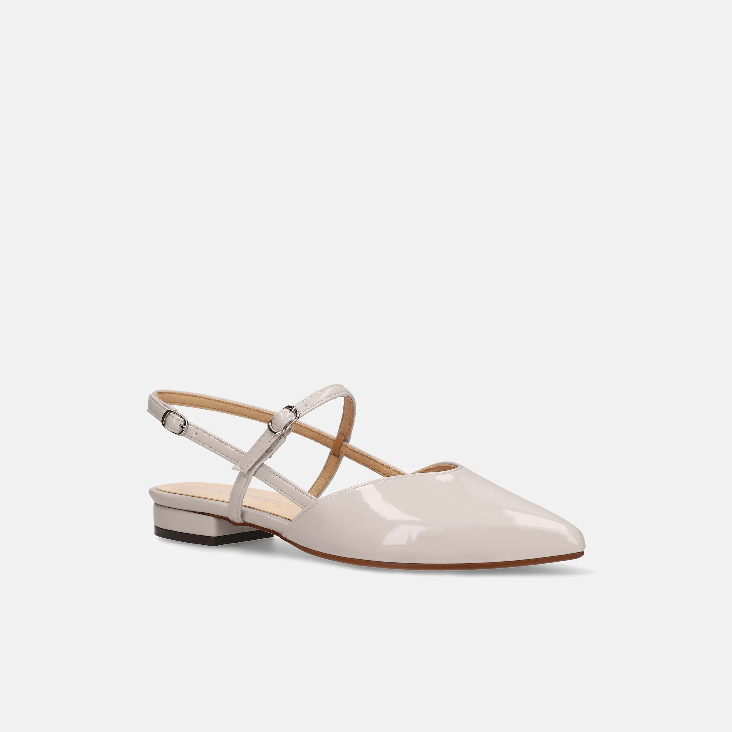 30% OFF: 2024SS: Double Strap Flat Sandals (m17033) Light Beige E