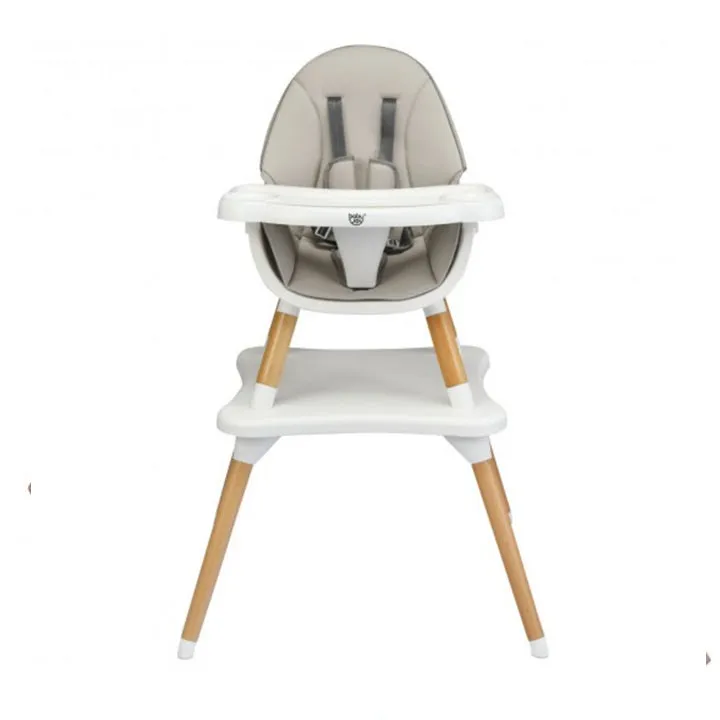 4-In-1 Grey Wooden Baby High Chair | Low Chair | Table & Chair Set