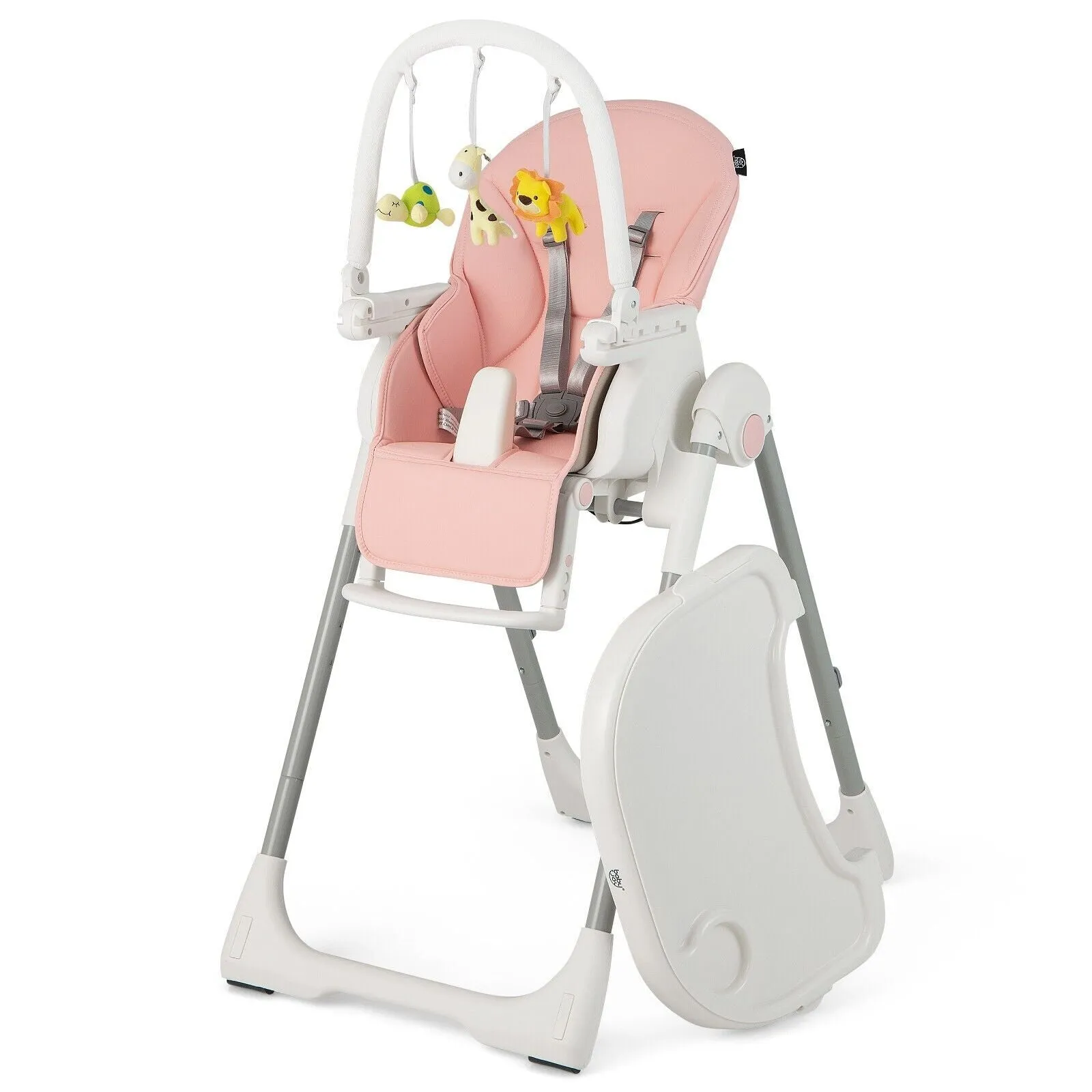 4-in-1  Reclining | Folding | Height Adjustable Baby High Chair | Toy Bar | Cushion