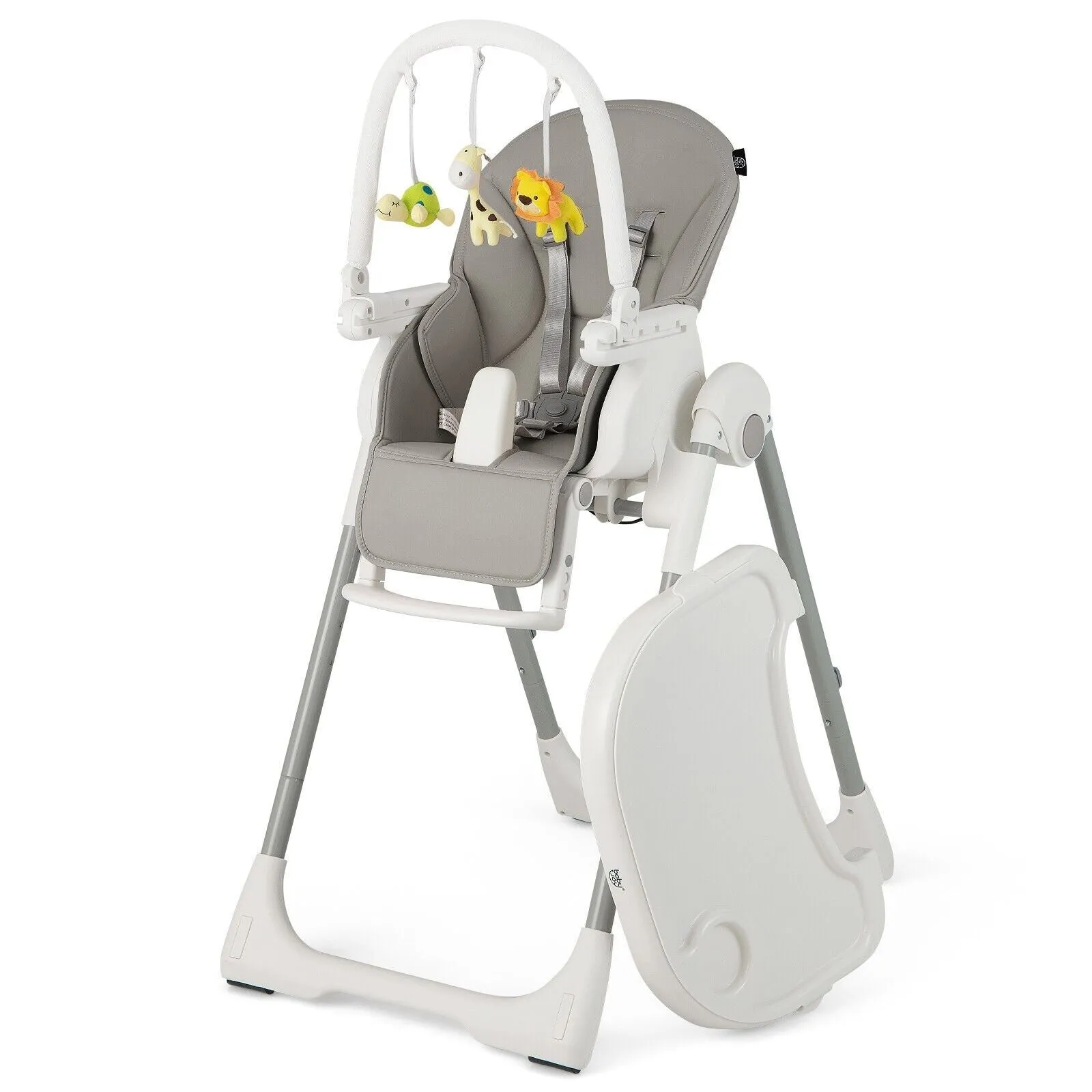 4-in-1  Reclining | Folding | Height Adjustable Baby High Chair | Toy Bar | Cushion
