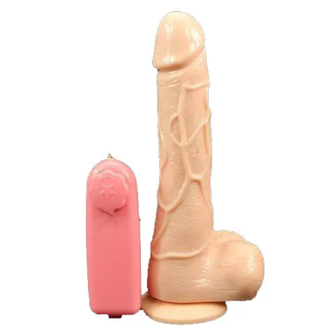 6 Inch Silicone Vibrating Flexible Suction Cup Dildo