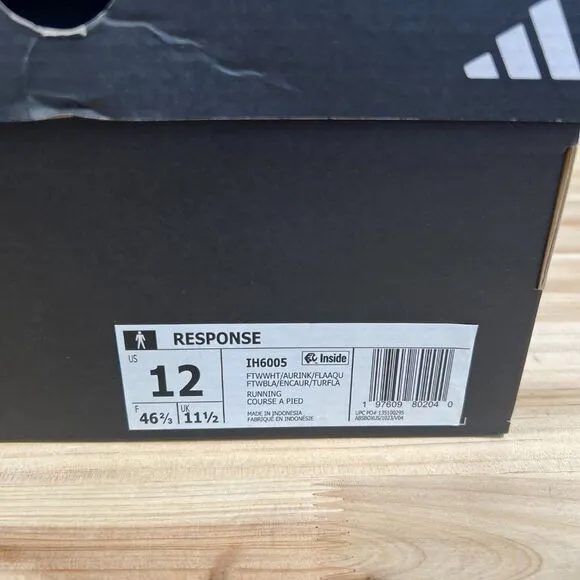 Adidas Response Running shoes Mens 12 Cloud White Blue NEW in BOX