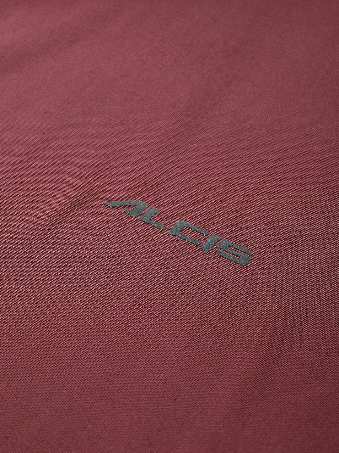 Alcis Men Burgundy Anti-Viral Round Neck Training T-shirt