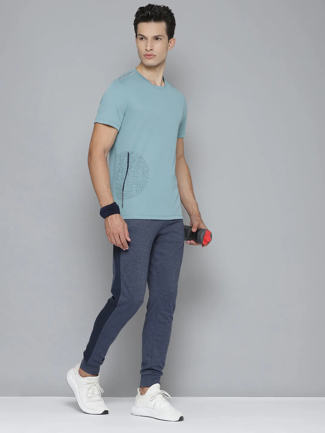Alcis Men Printed Blue Tshirts