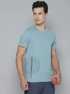 Alcis Men Printed Blue Tshirts