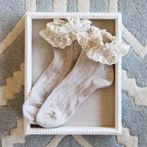 Alpine Walk Boot Socks in Oatmeal