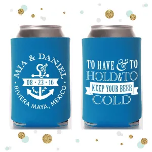 Anchor - Wedding Can Cooler #40R