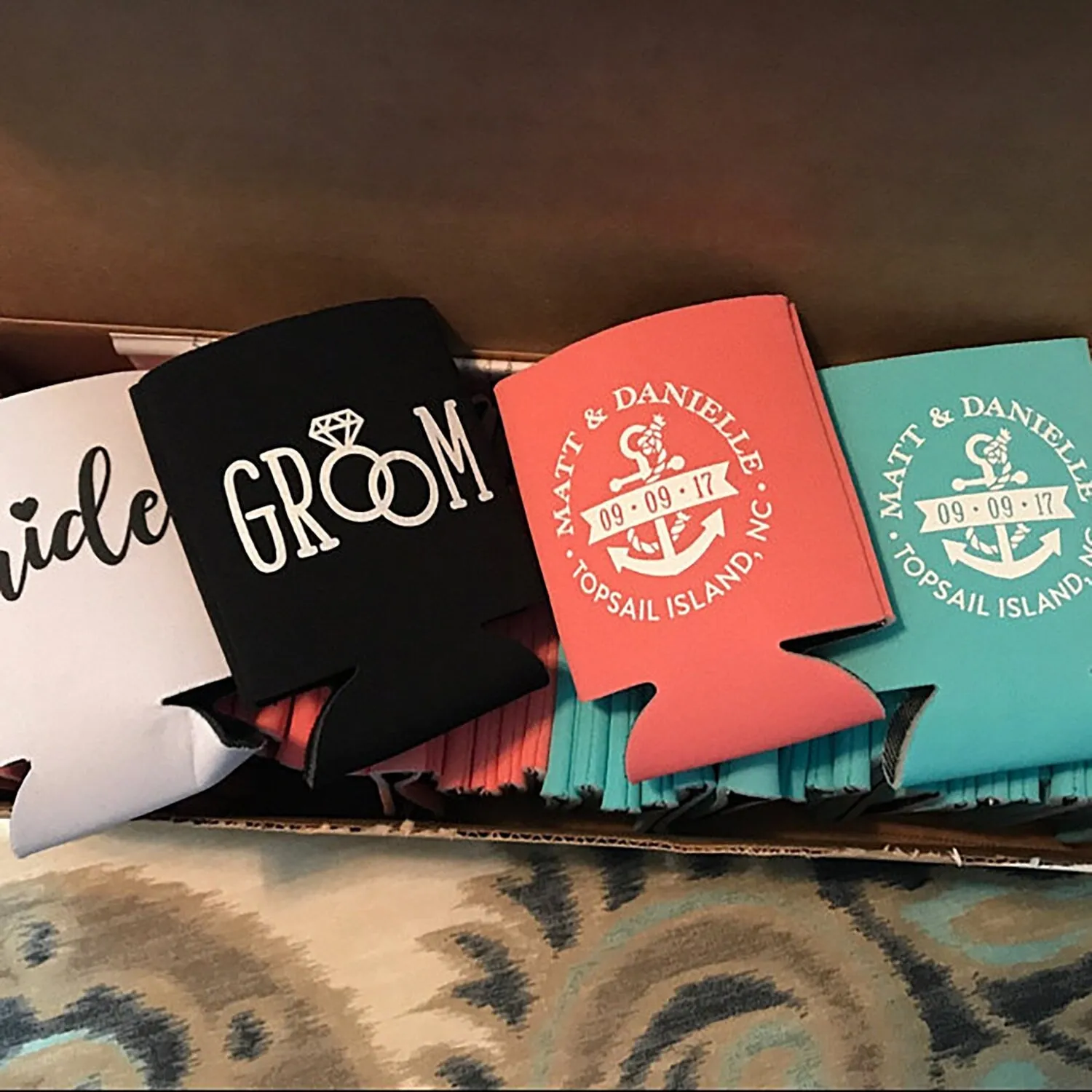 Anchor - Wedding Can Cooler #40R