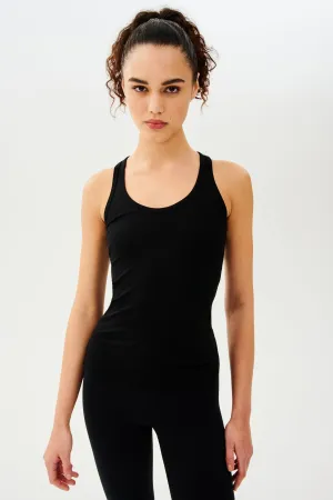 Ashby Rib Tank - Black