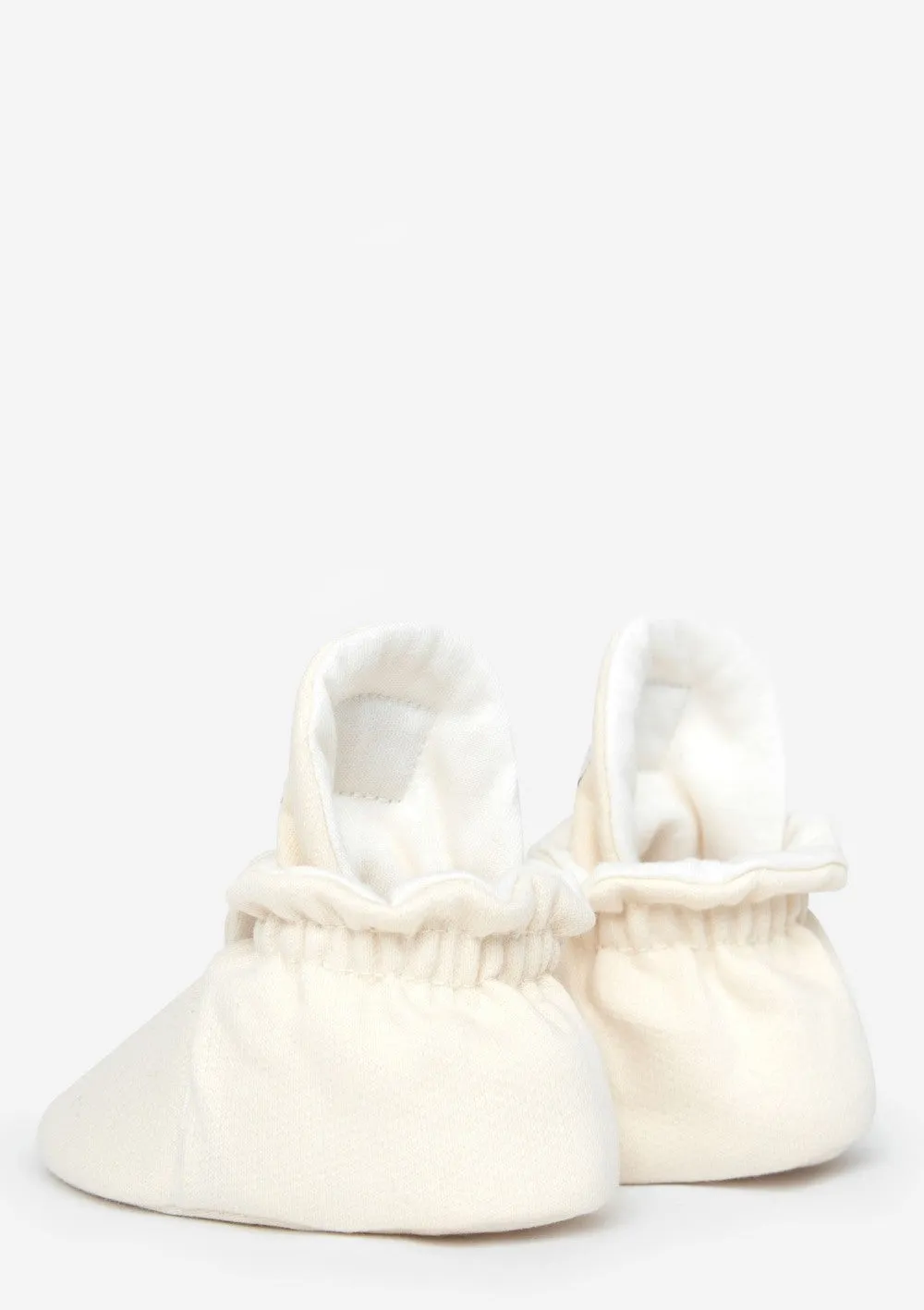 Baby Booties Cotton Cream