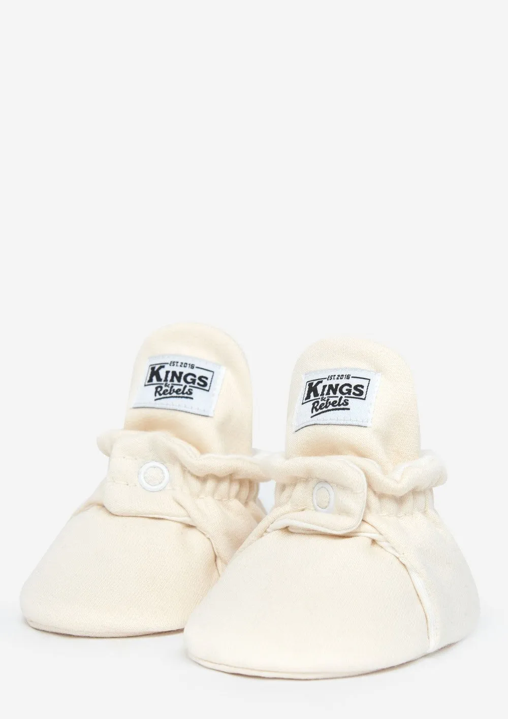Baby Booties Cotton Cream