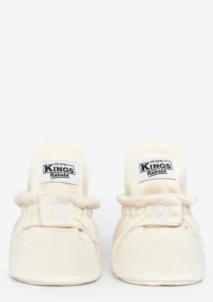 Baby Booties Cotton Cream