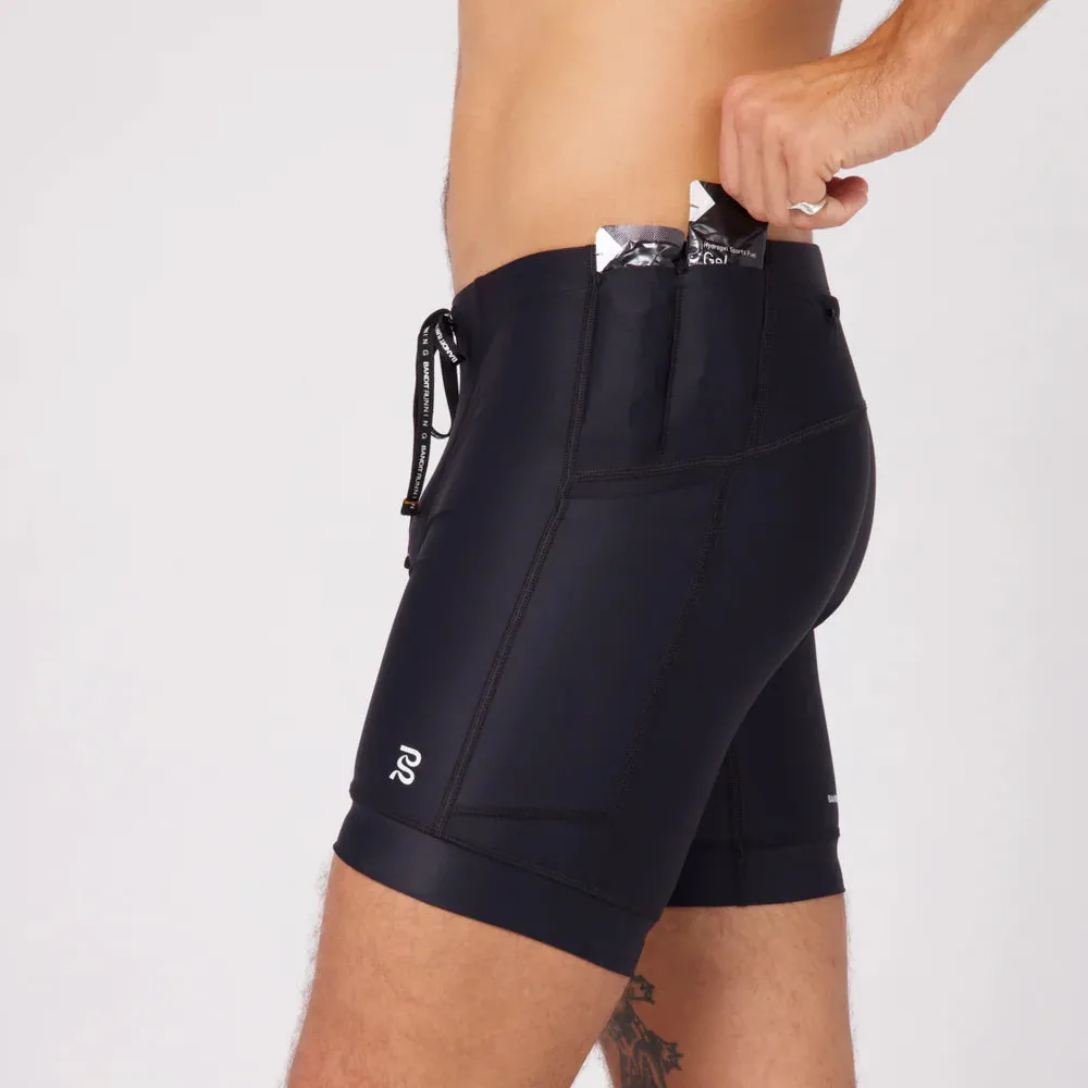 Bandit Running Superbeam Next Gen 7 Pocket Quarter Tights - Black