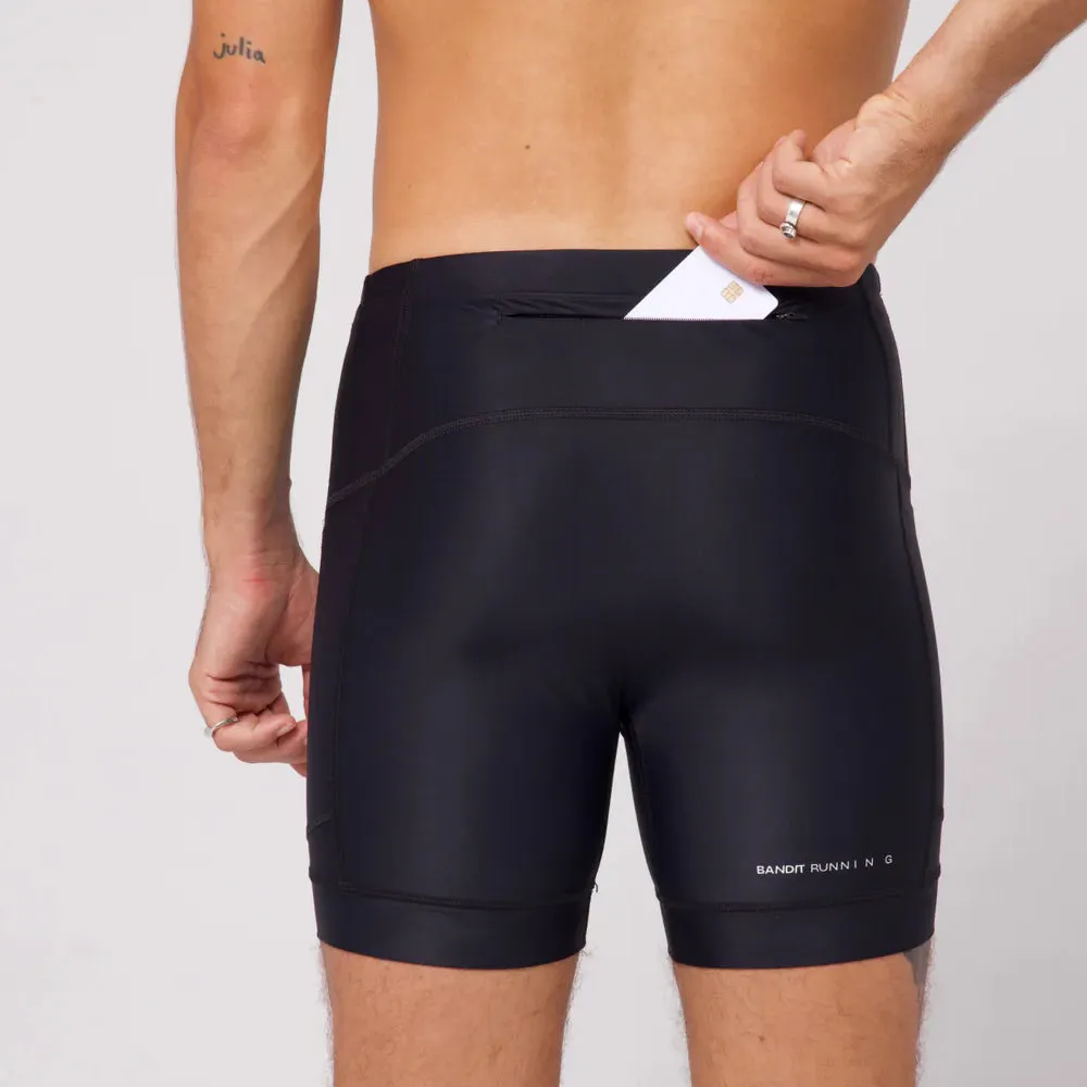 Bandit Running Superbeam Next Gen 7 Pocket Quarter Tights - Black