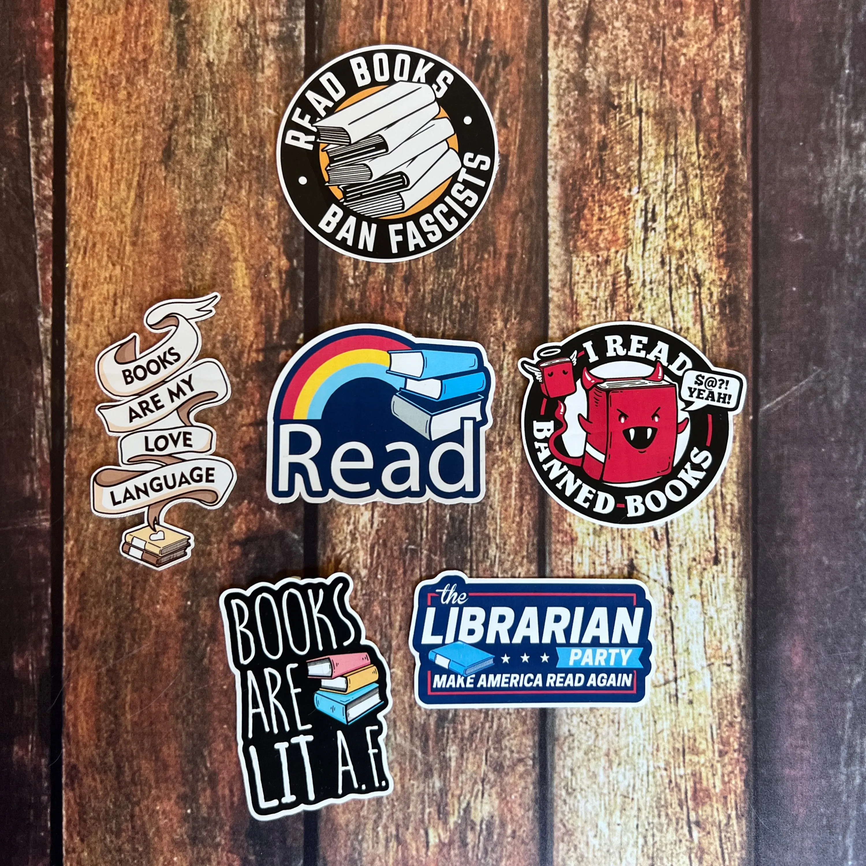 Book Stickers - Reading is LIT AF!
