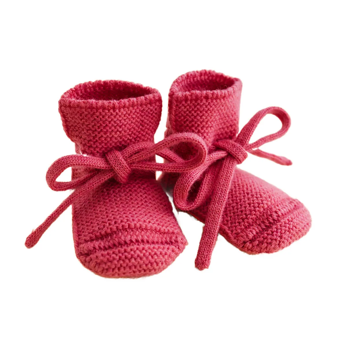 Booties Babyschuhe Gesterickt aus Merinowolle