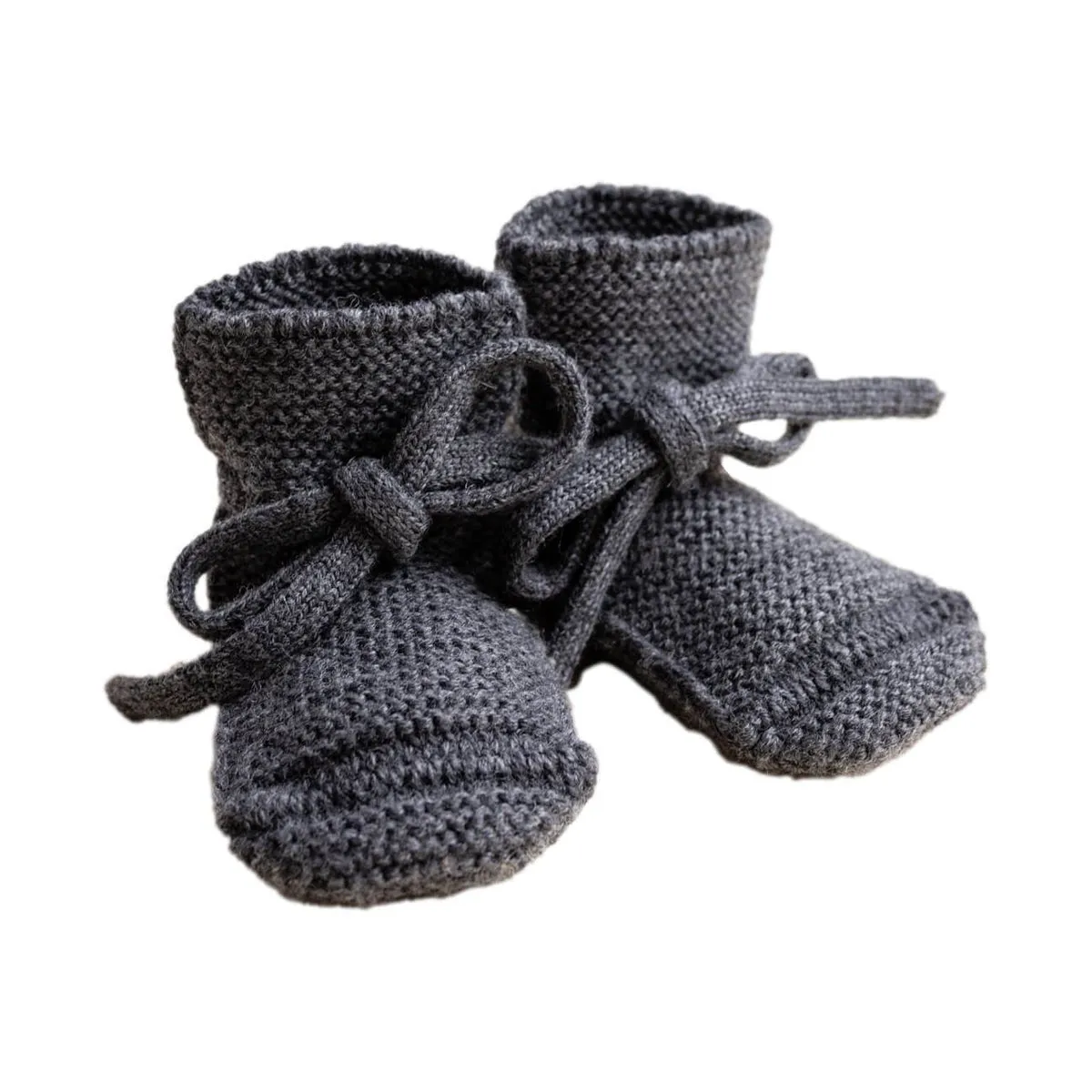 Booties Babyschuhe Gesterickt aus Merinowolle