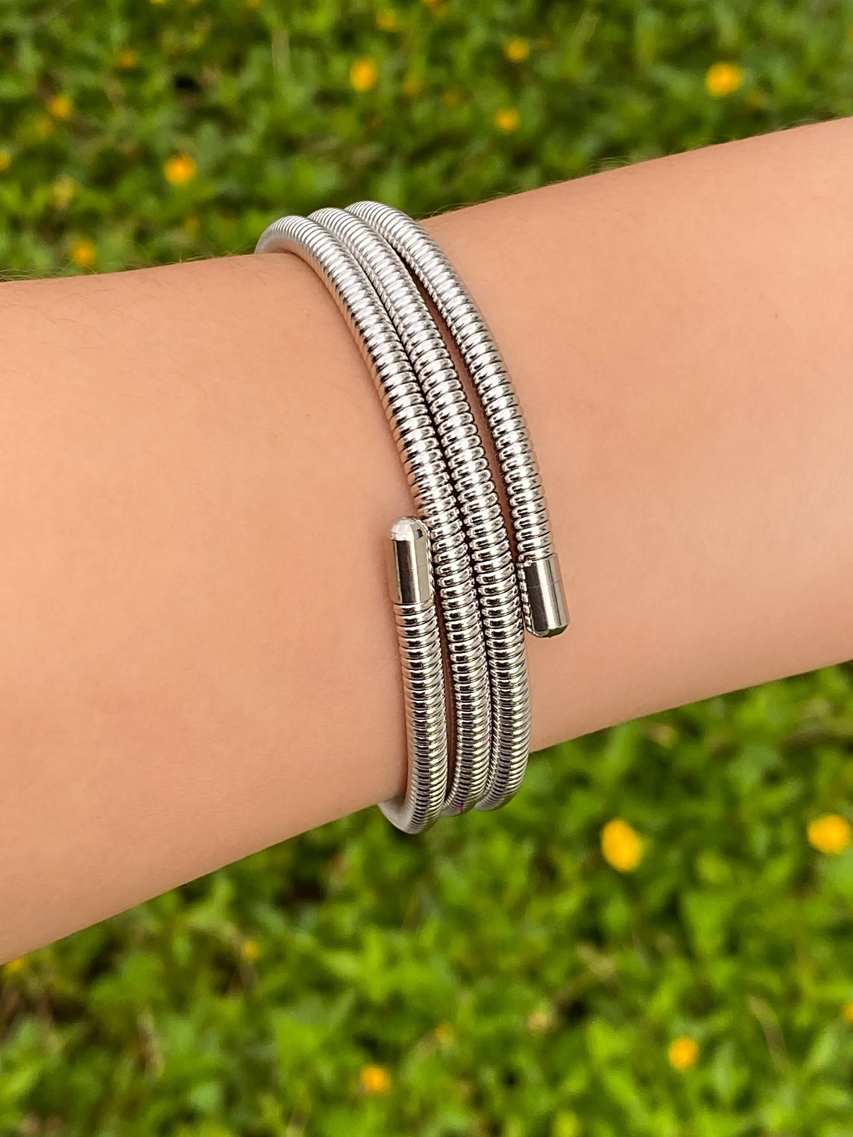 Brazalete Cuádruple Tipo Resorte Flexible