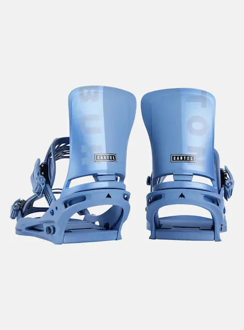 Burton Cartel Snowboard Bindings Mens Slate Blue / Logo