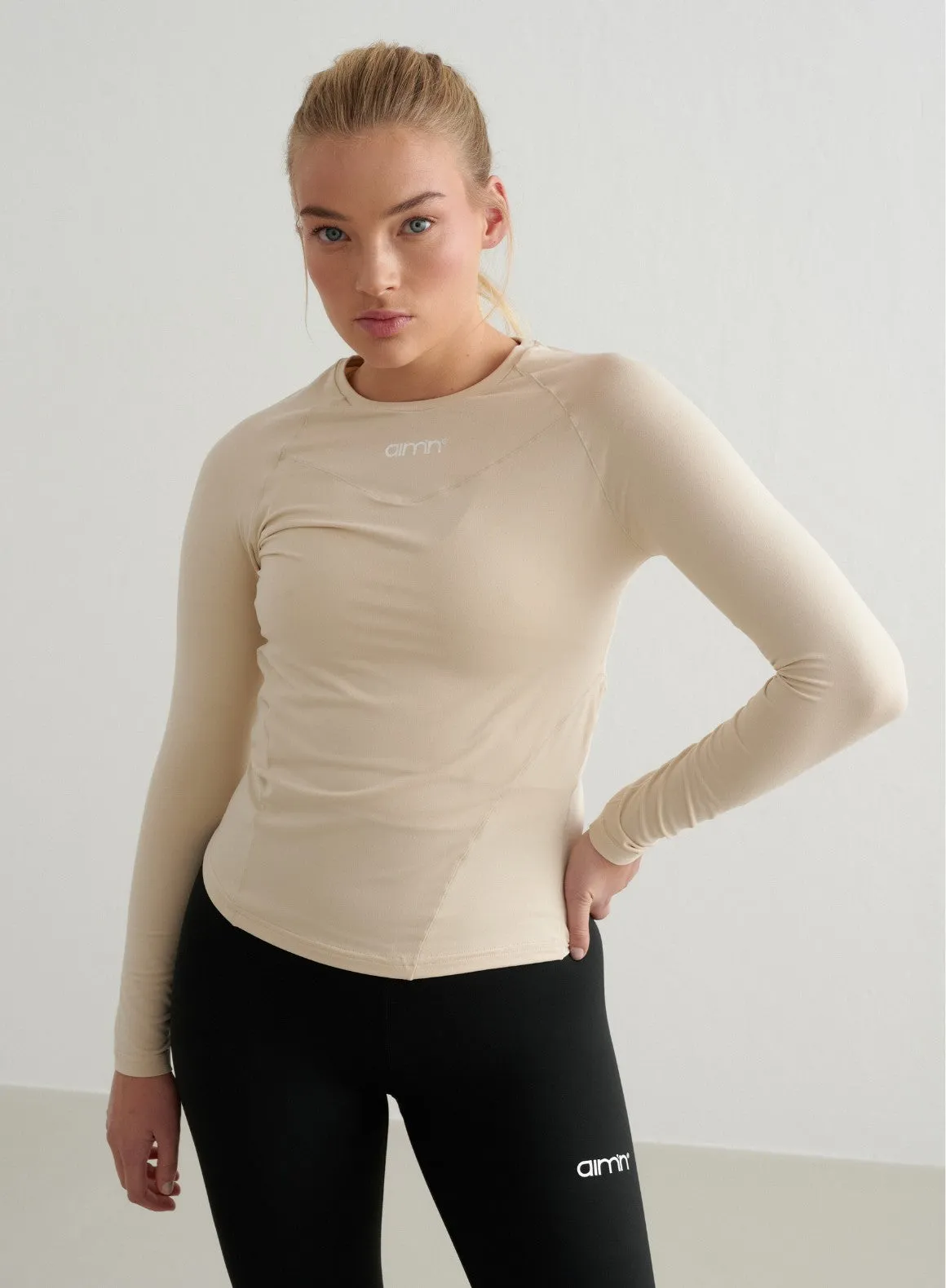 Café Au Lait Soft Basic Long Sleeve