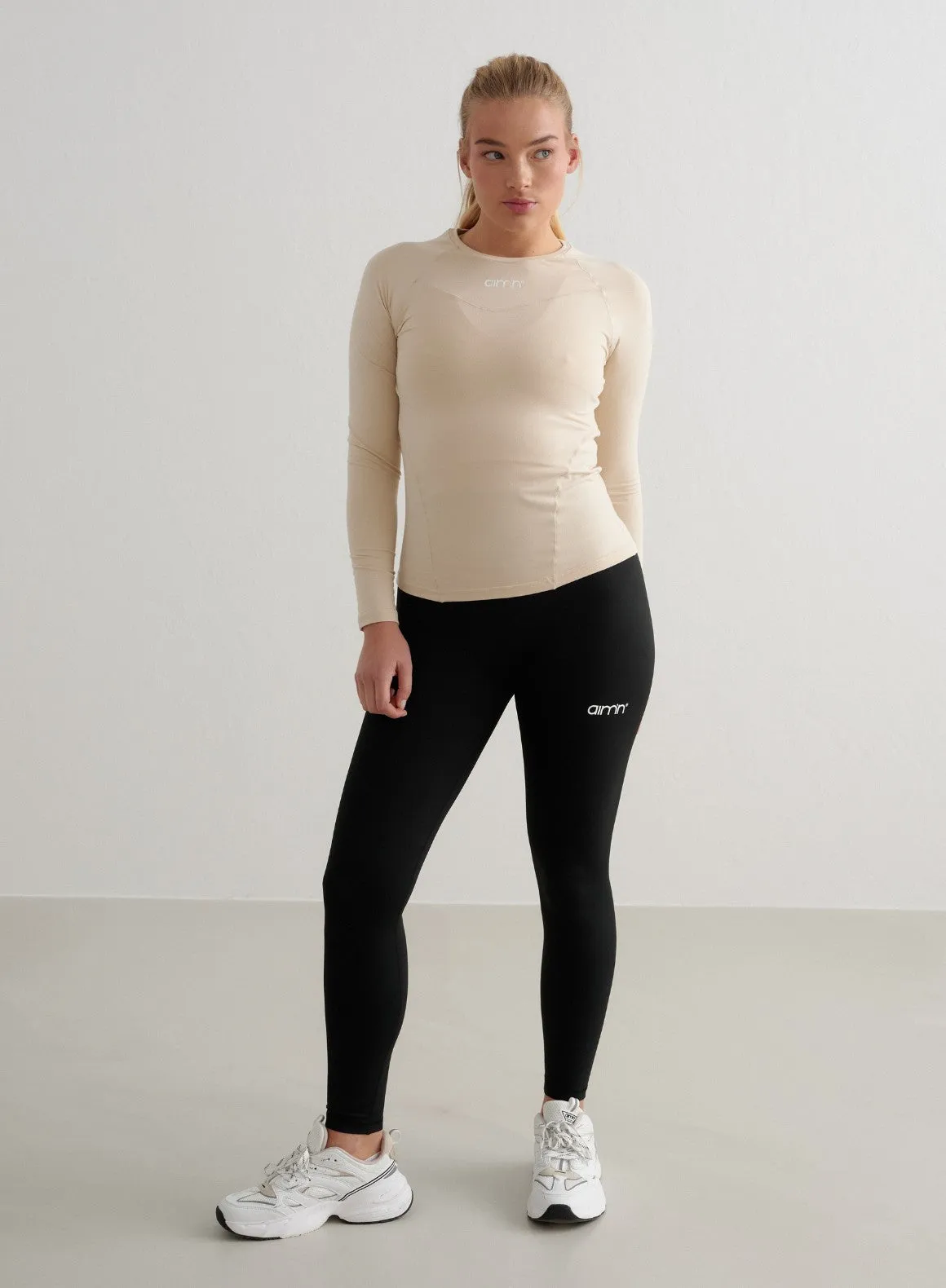 Café Au Lait Soft Basic Long Sleeve