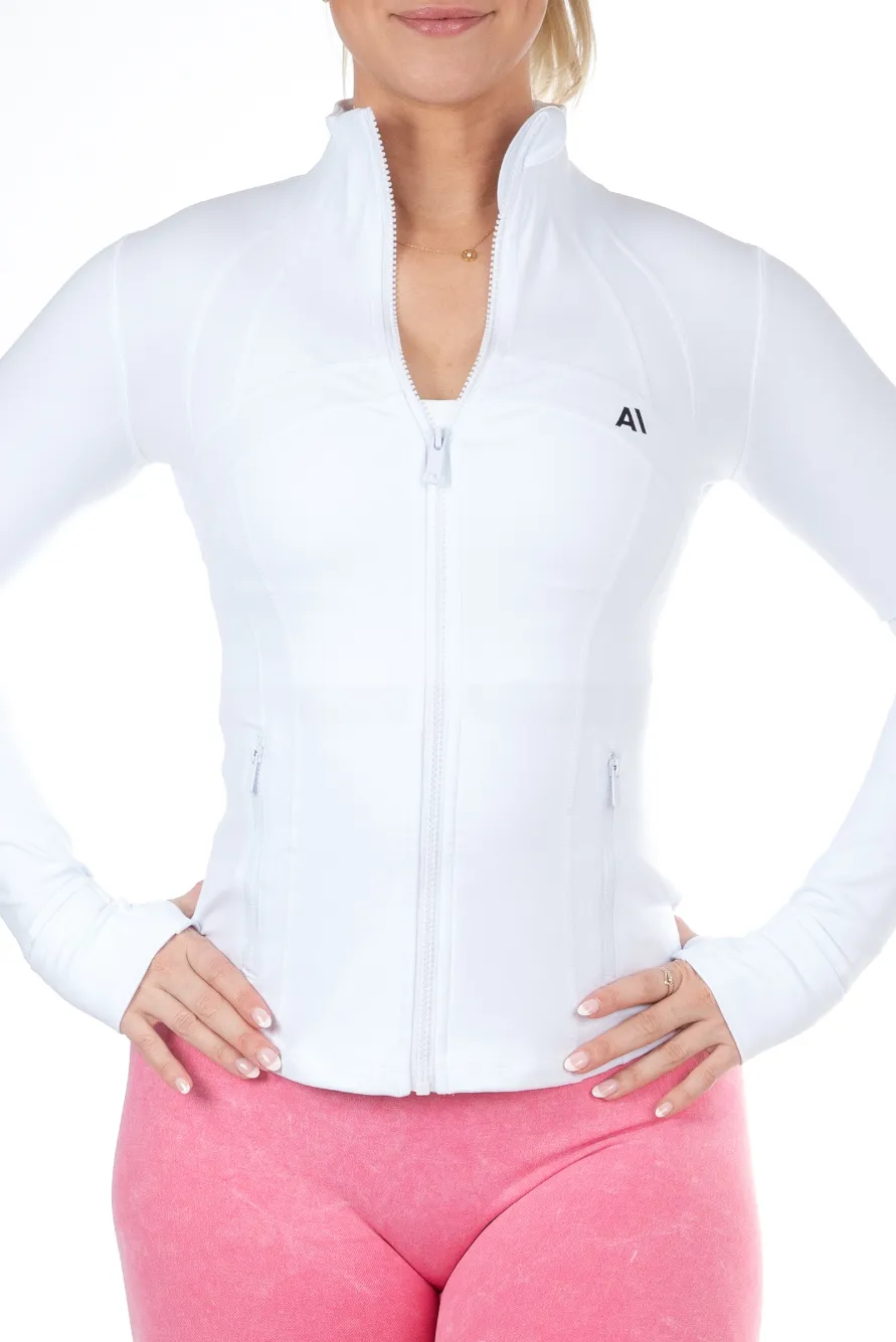 Cathy BBL Running Jacket White
