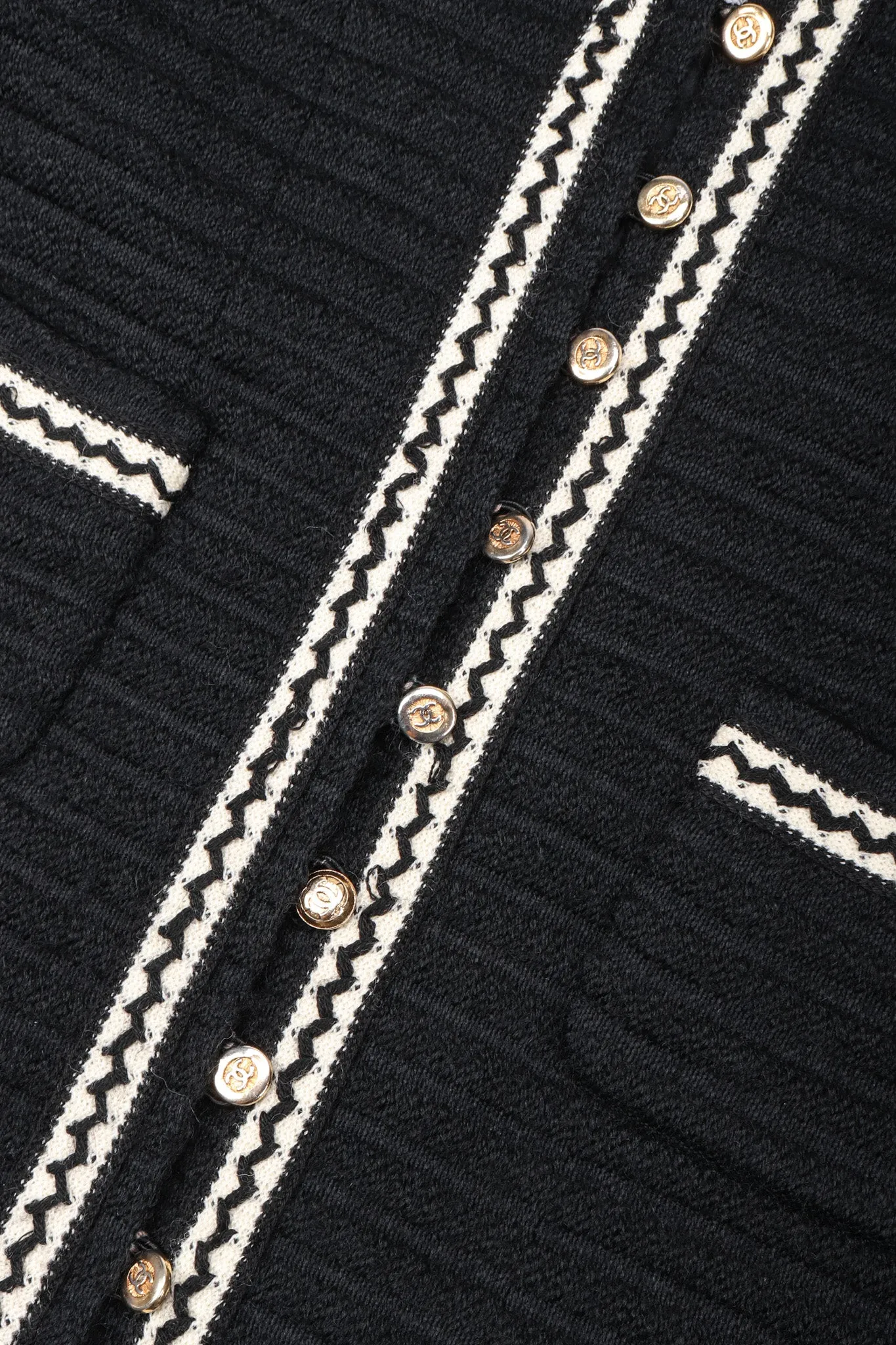 Chevron Stitch Jacket & Skirt Set