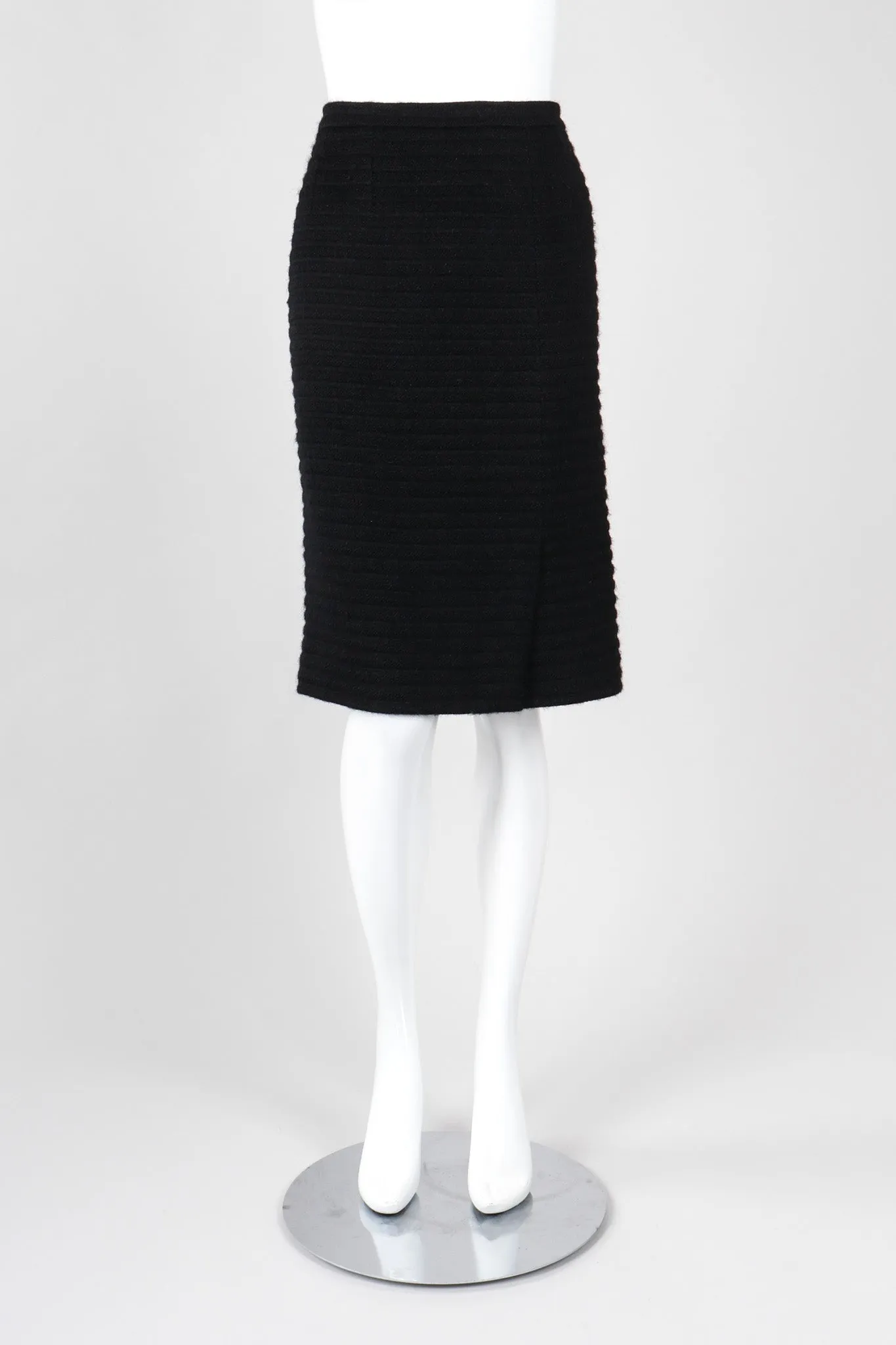 Chevron Stitch Jacket & Skirt Set