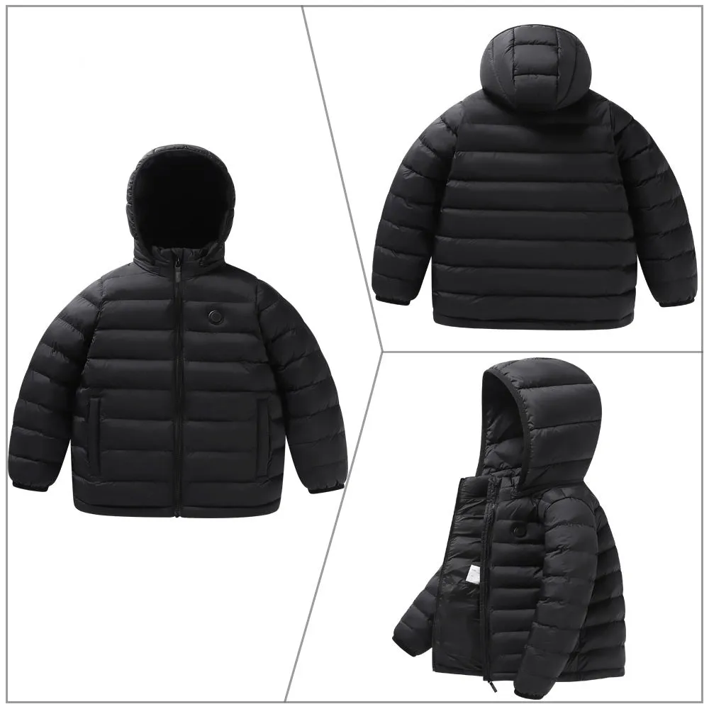Children's 3 Area Hooded Heated Jacket