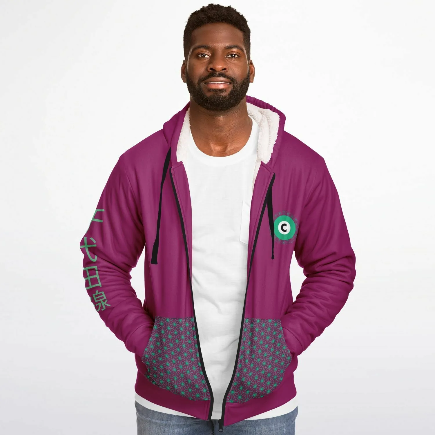 Chiyoda Line Ultra-Soft Microfleece Zip Hoodie