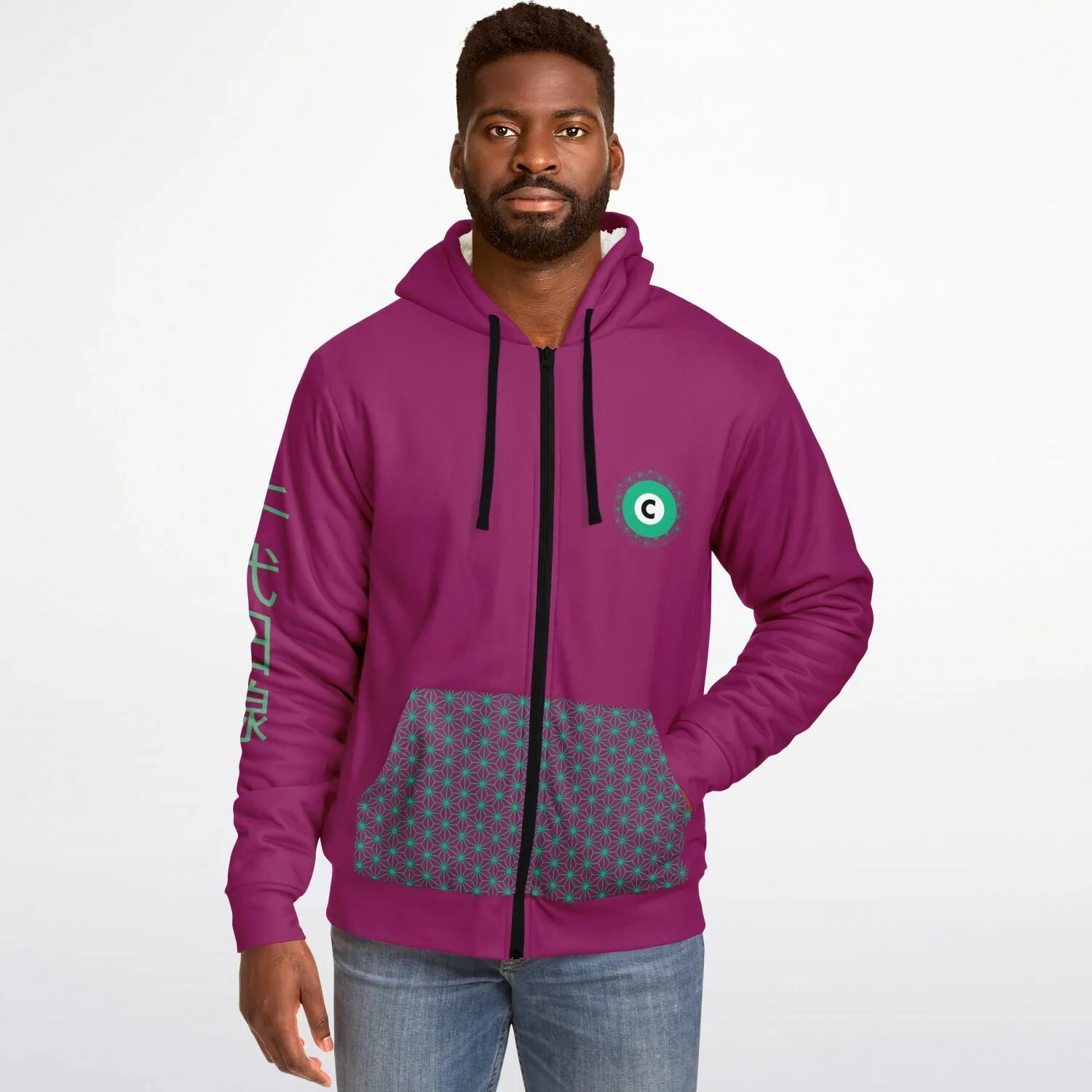 Chiyoda Line Ultra-Soft Microfleece Zip Hoodie