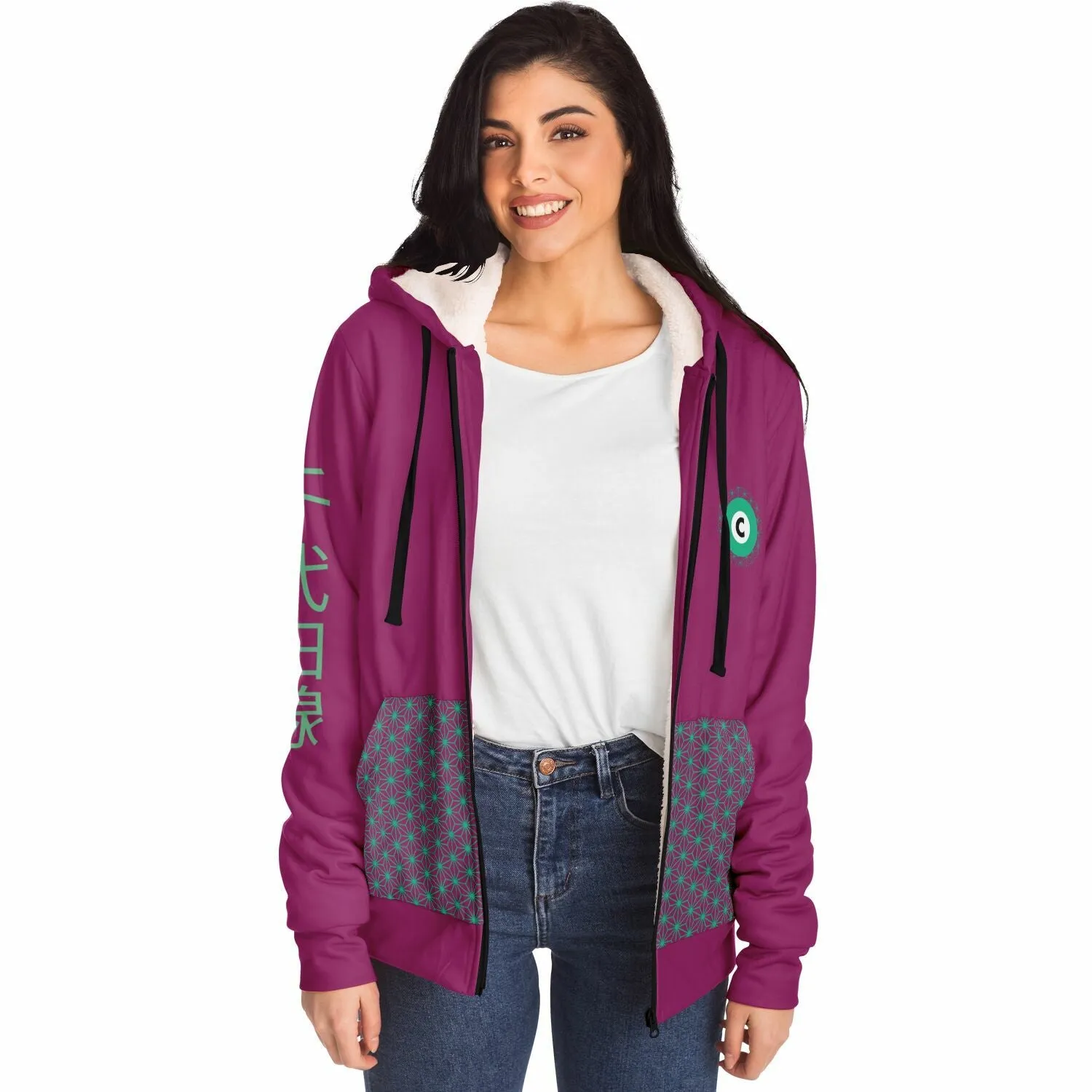 Chiyoda Line Ultra-Soft Microfleece Zip Hoodie