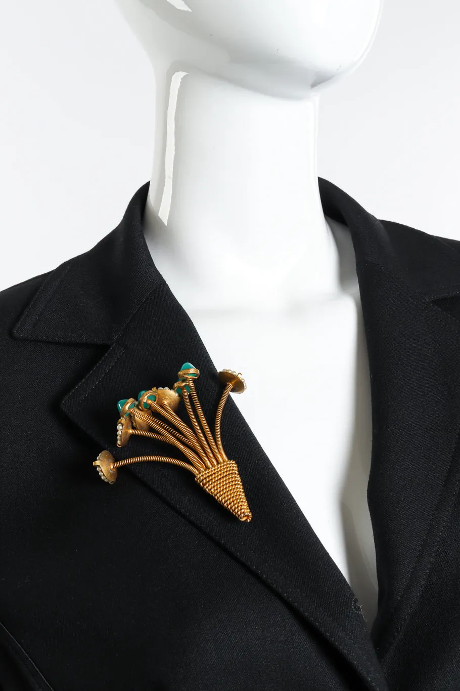 Coil Spring Bouquet Brooch