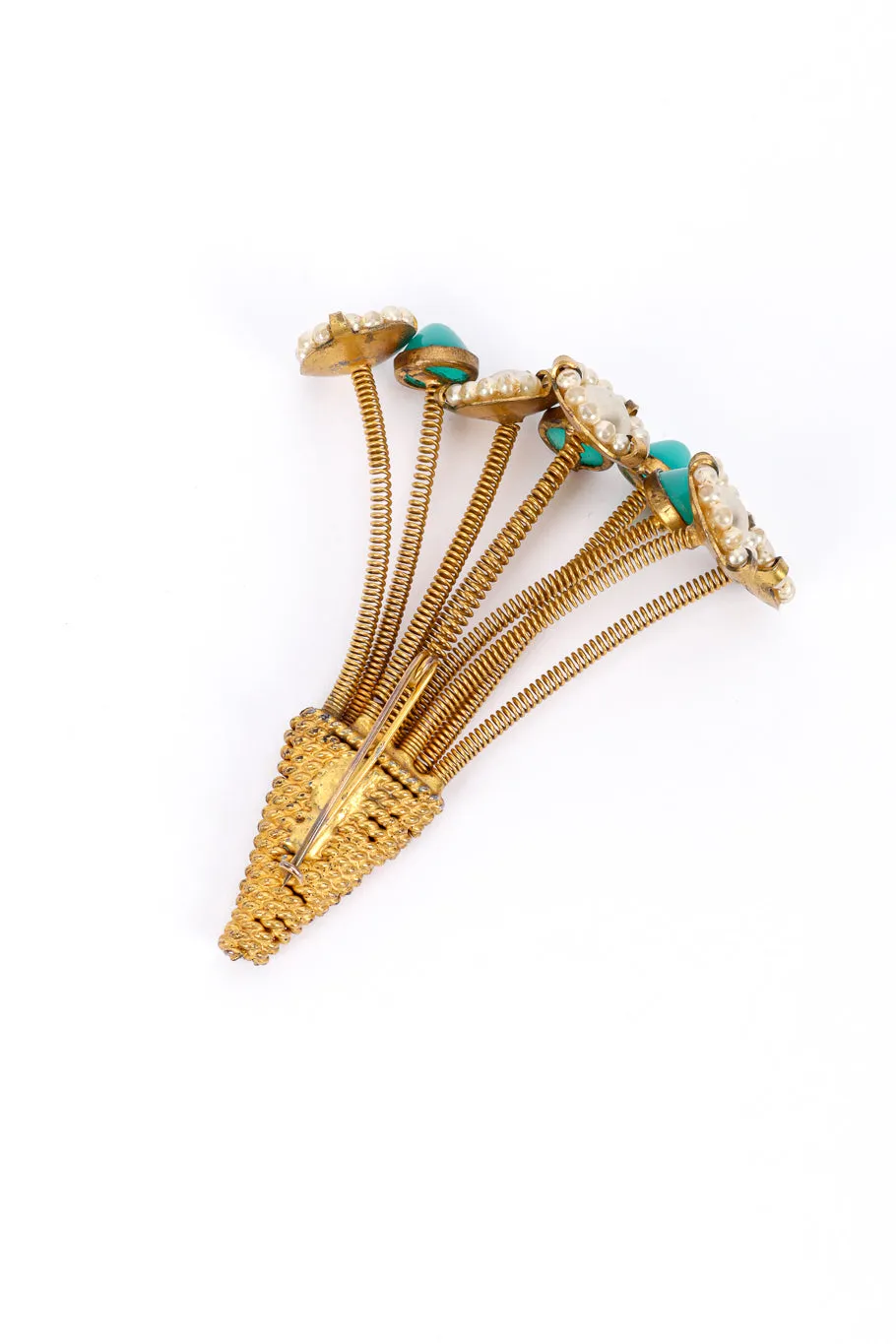 Coil Spring Bouquet Brooch