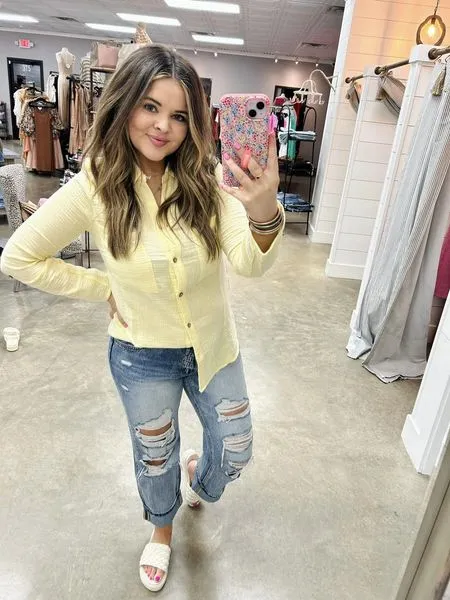 Completely Cozy Button Down