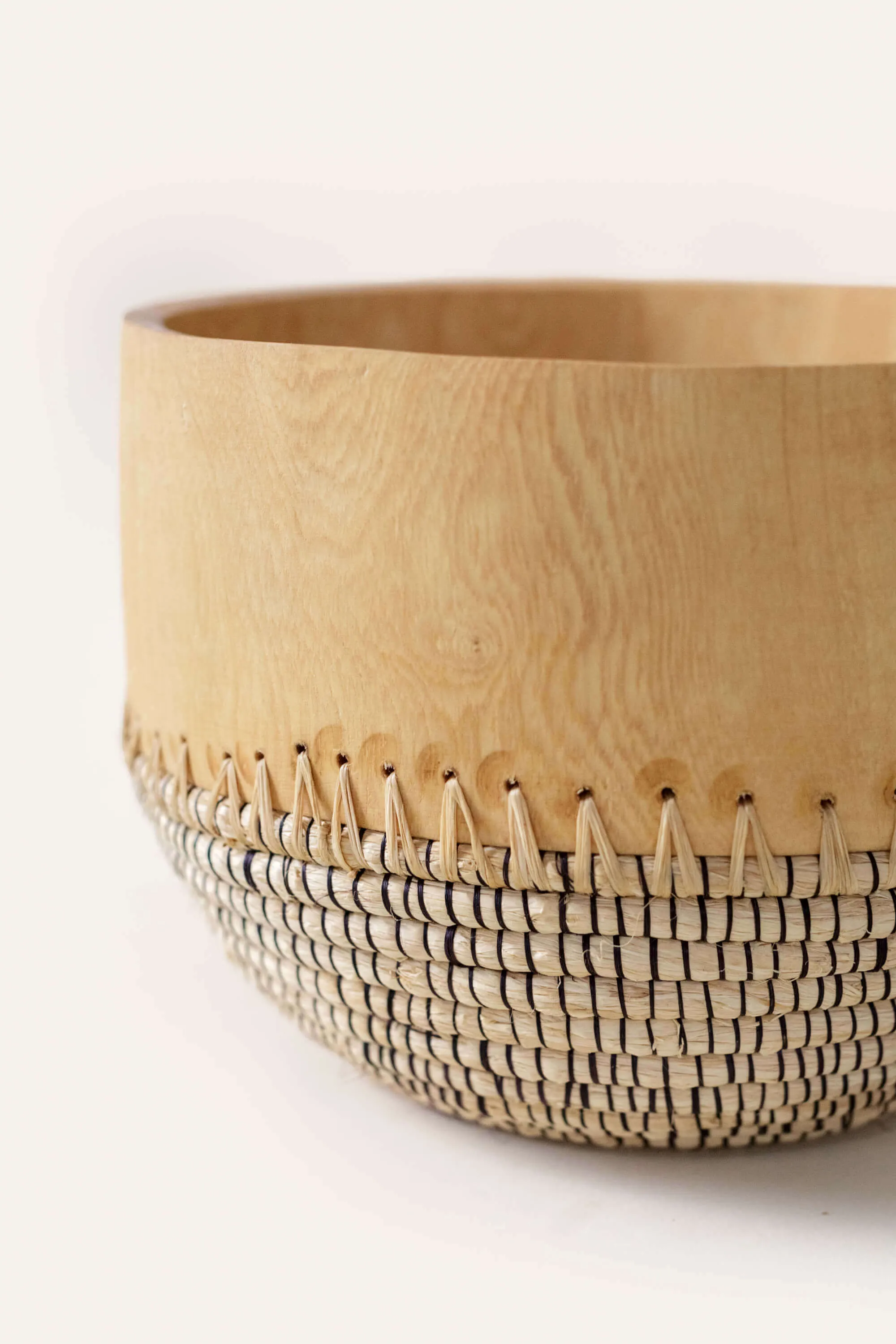Copabu Wooden   Woven Bowl