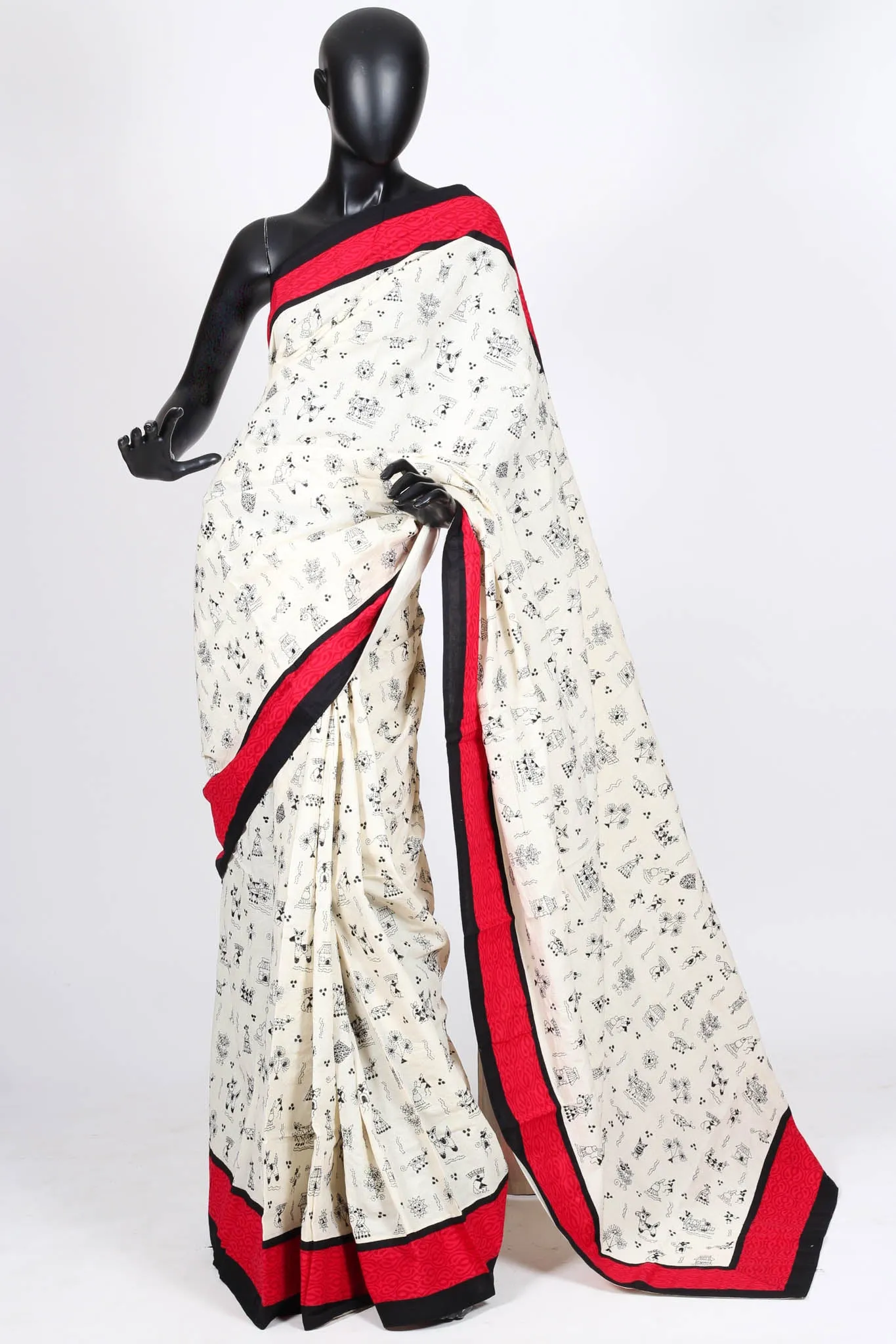 Cotton Kantha Saree
