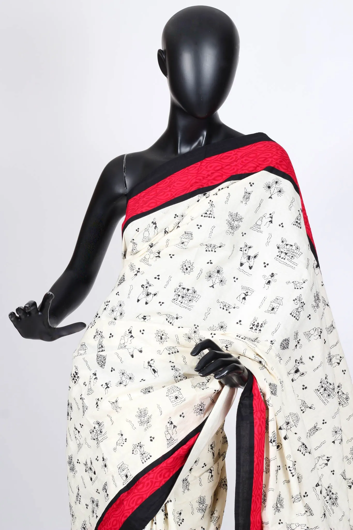 Cotton Kantha Saree