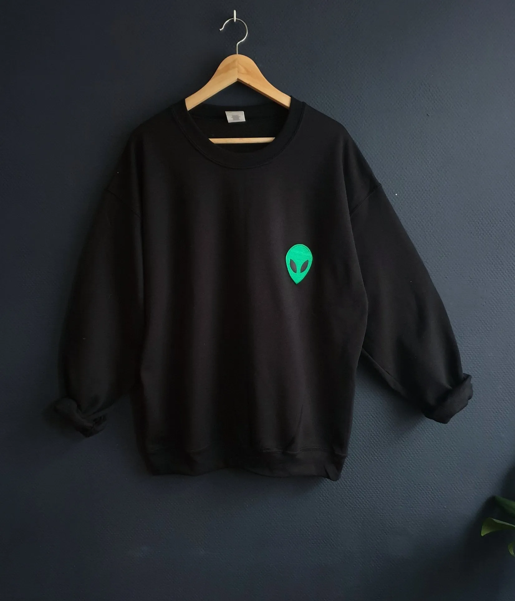 Cozy Alien Patch Sweater