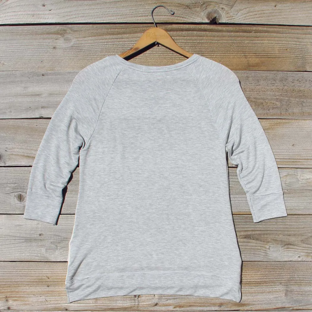Cozy Camp Tee in Gray