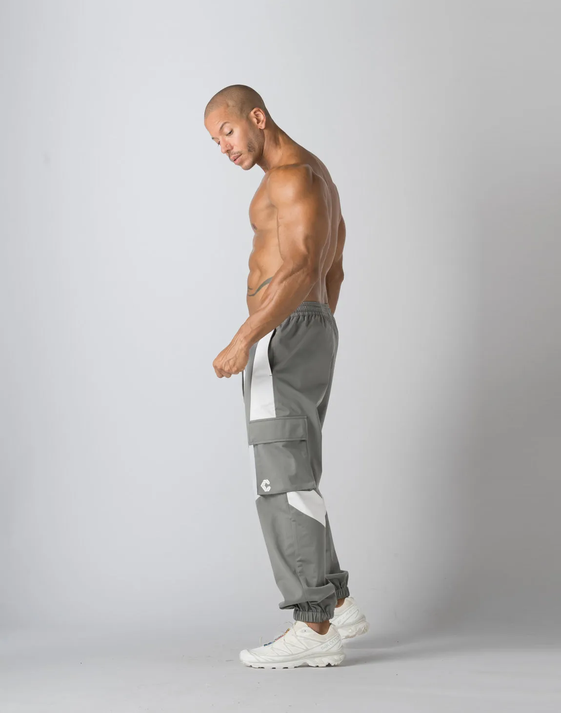 CRONOS WINDBREAKER WARM CARGO PANTS【GRAY】